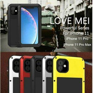 LOVE MEI Shockproof Metal Heavy Duty‎ Case For Samsung Galaxy S20 FE S20 Ultra